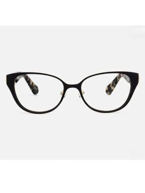 Kate Spade New York NIB Jaydee Cat Eye Eyeglasses Black Gold Tortoise Frame